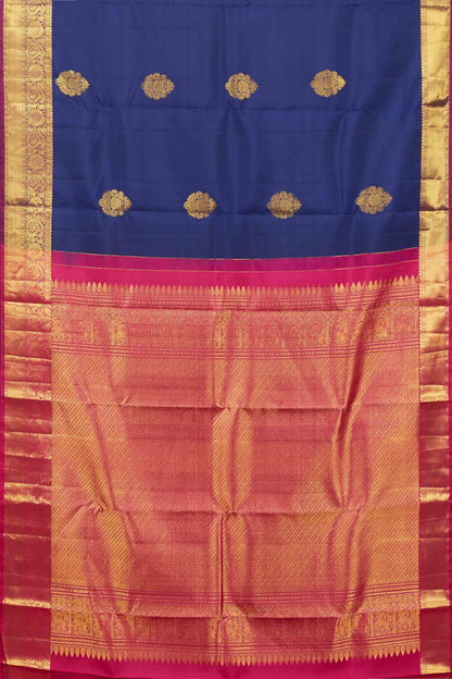 Blue bridal silks saree