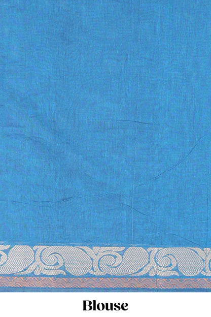  Blue casual kanchi cotton saree