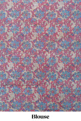 Blue casual linen sarees