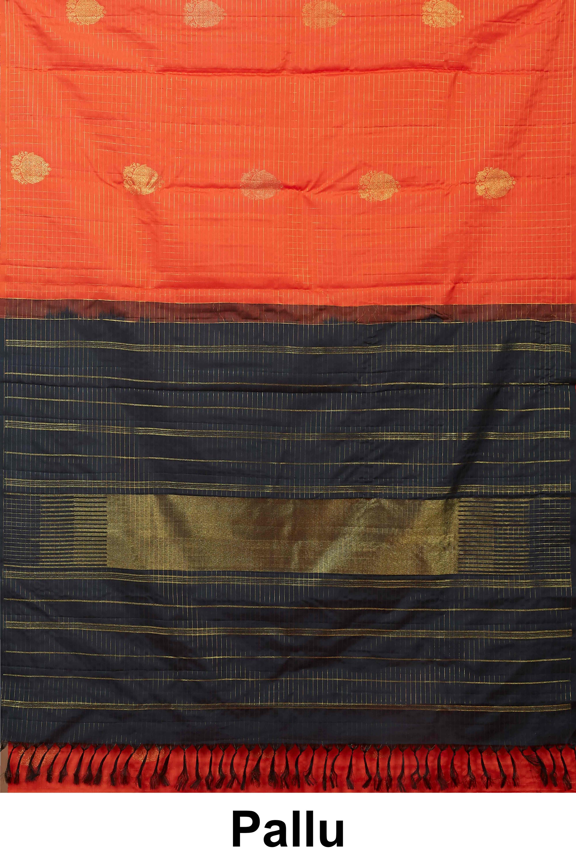 Blue checks elegant silk sarees