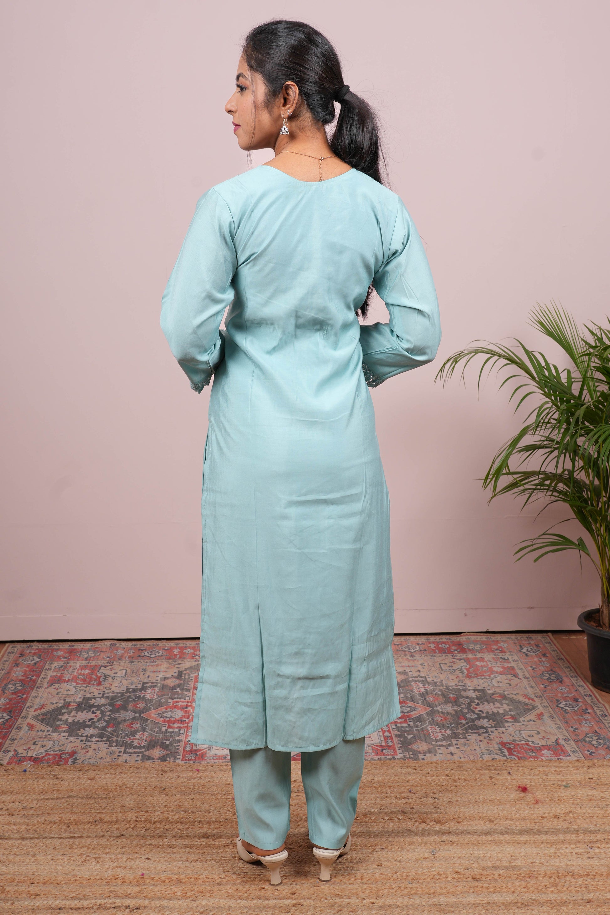 Blue color Chudidhar