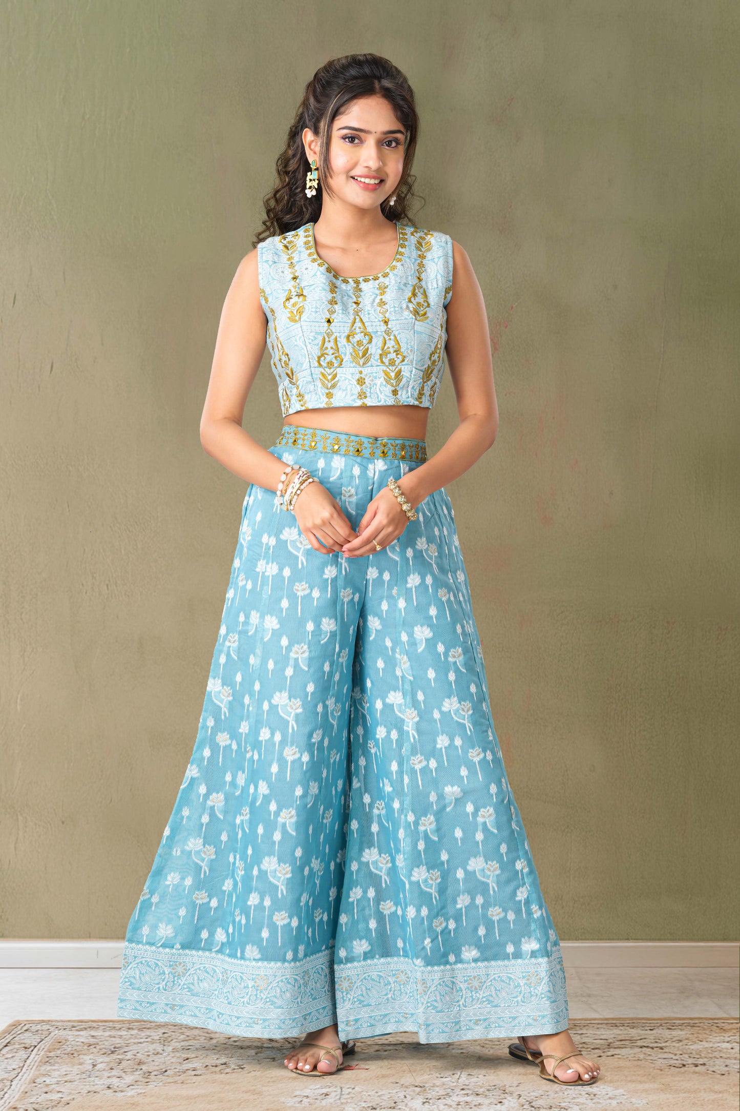 Blue designer salwar
