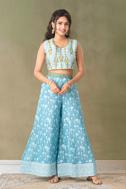 Blue designer salwar
