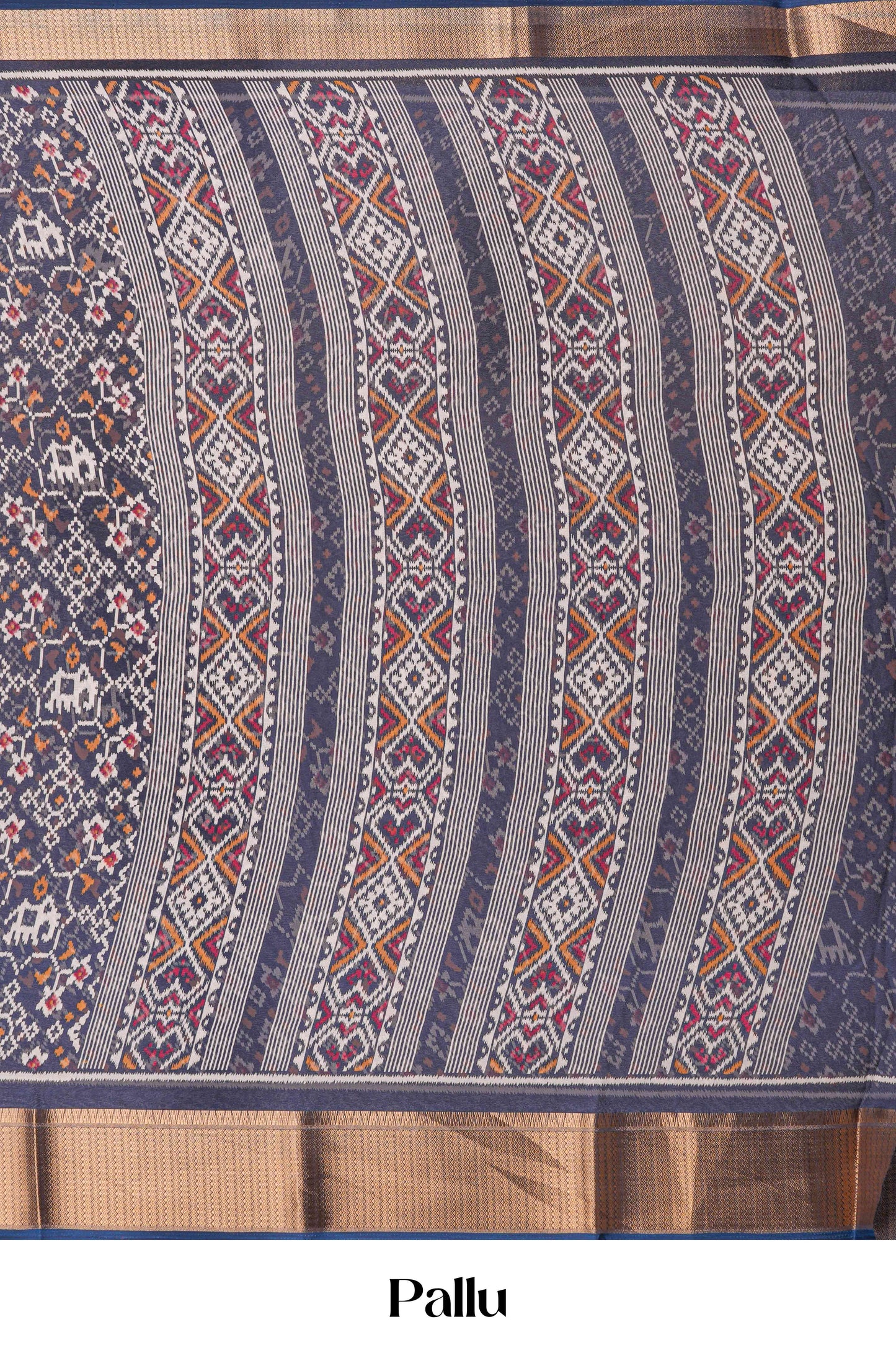 Blue dupion silk wedding saree