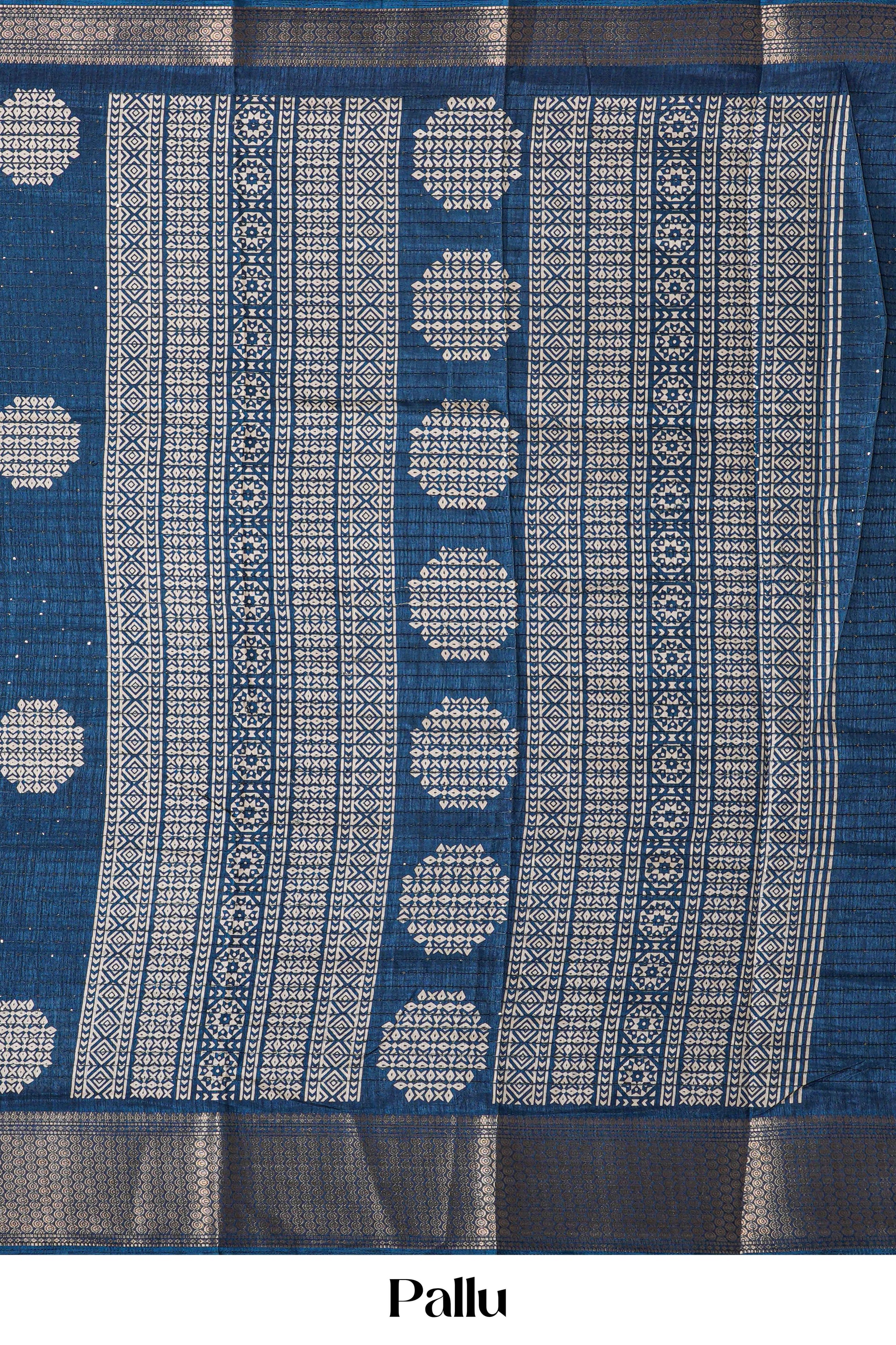 Blue dupion silk wedding sarees