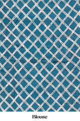 Blue elegant linen drape