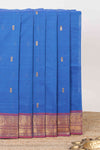 Blue floral butta chettinad cotton saree