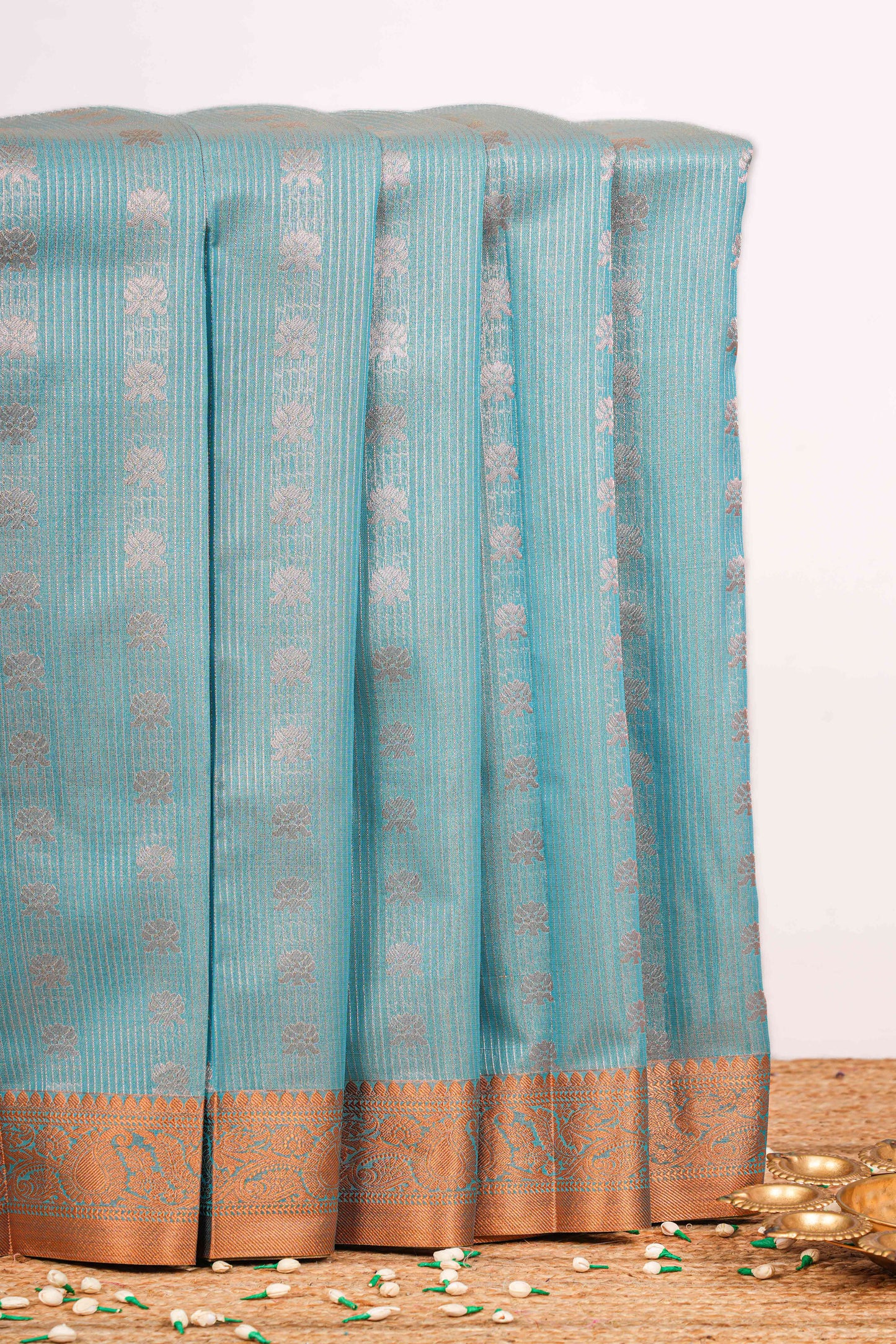 Blue kota Kota cotton saree