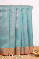 Blue kota Kota cotton saree