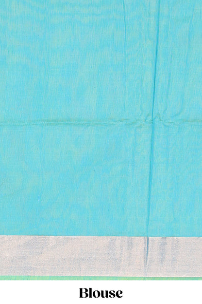 Blue pallu saree
