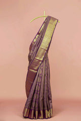 Blue pattu silks saree
