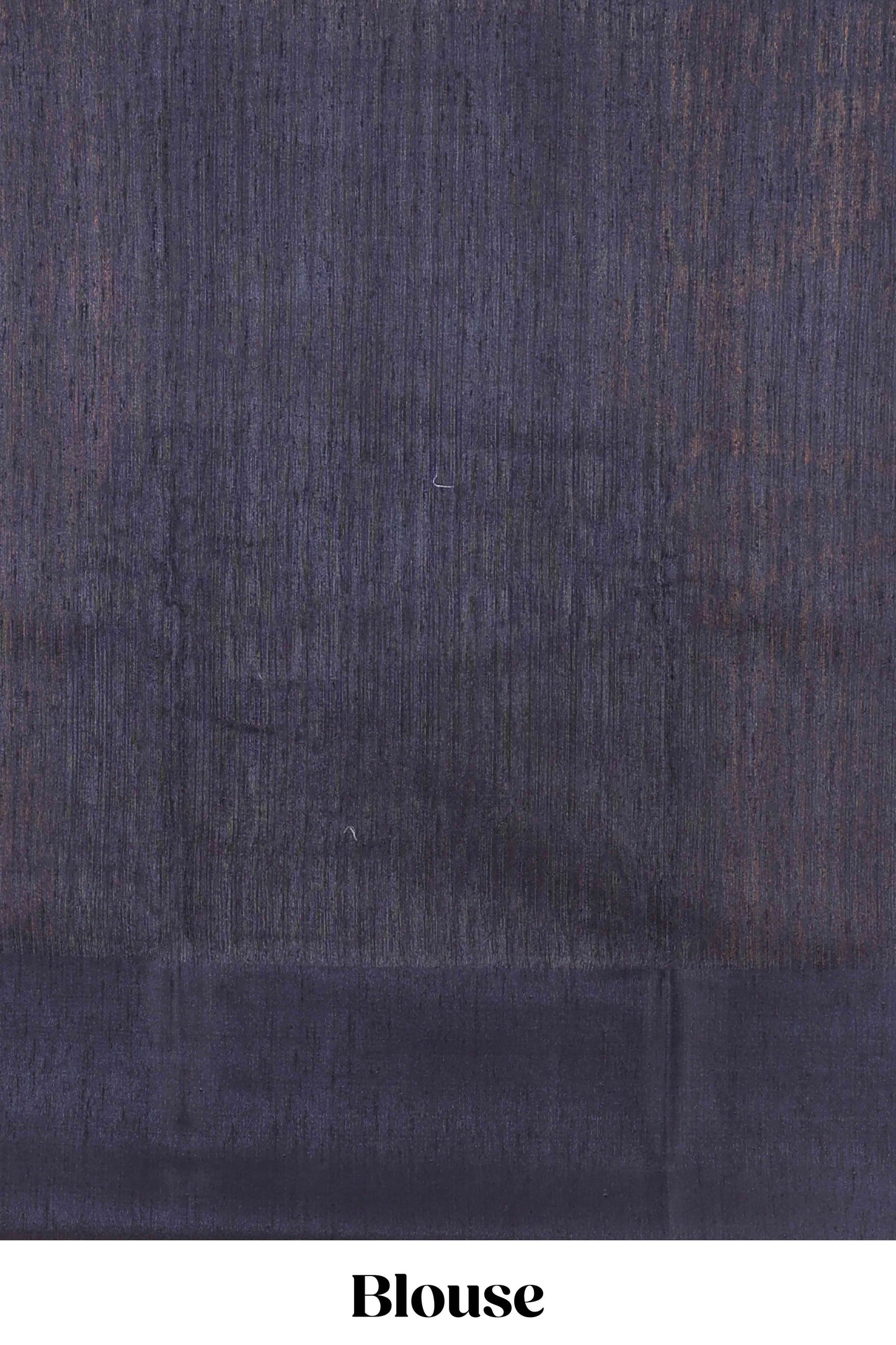 Blue printed woven linen saree