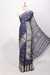 Blue soft textured fabric