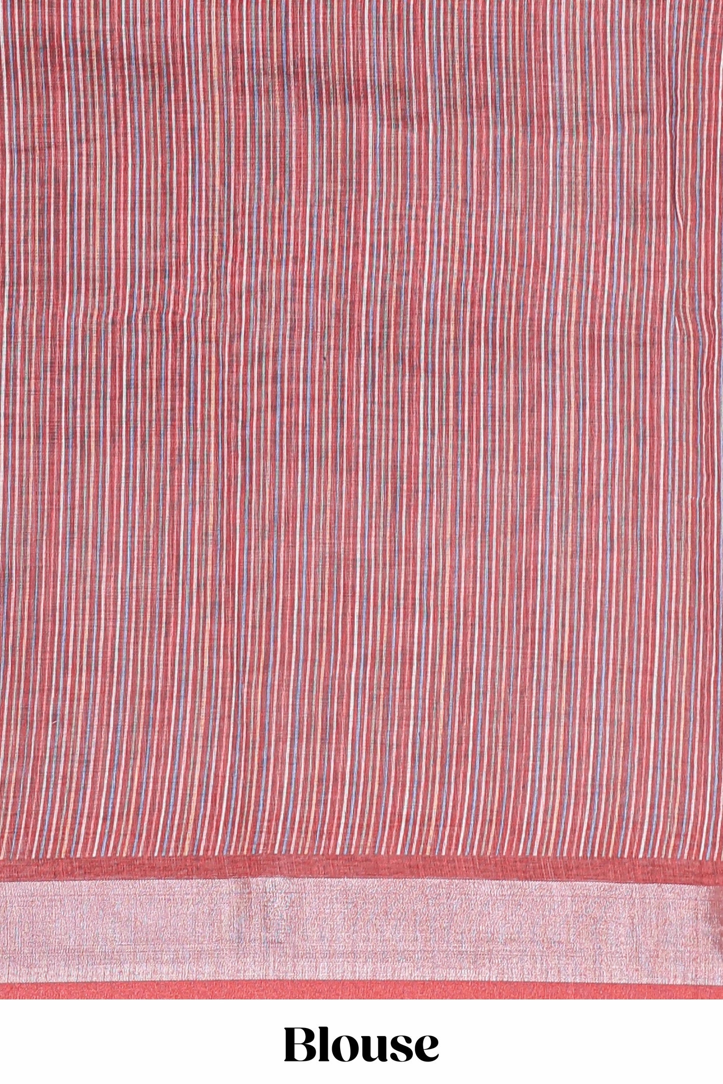 Blue stylish linen cotton saree