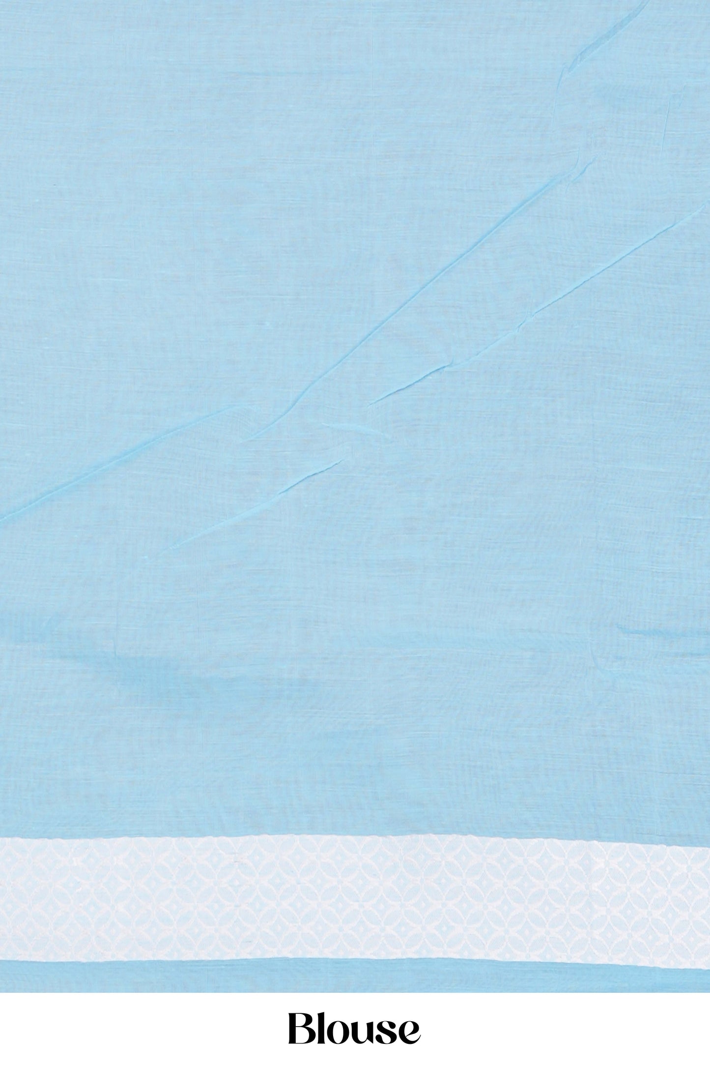 Blue traditional Chirala cotton saree butta pattern