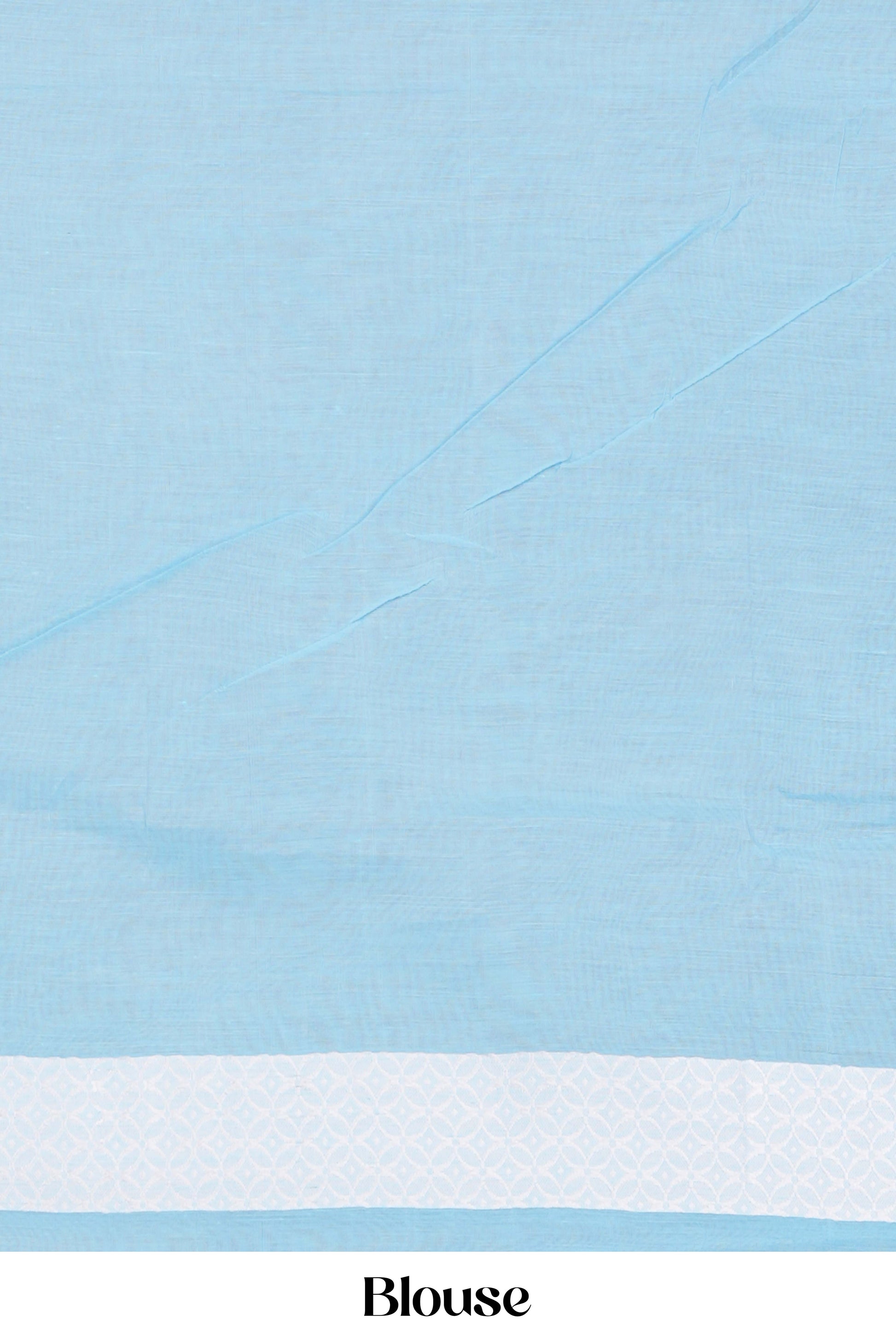 Blue traditional Chirala cotton saree butta pattern