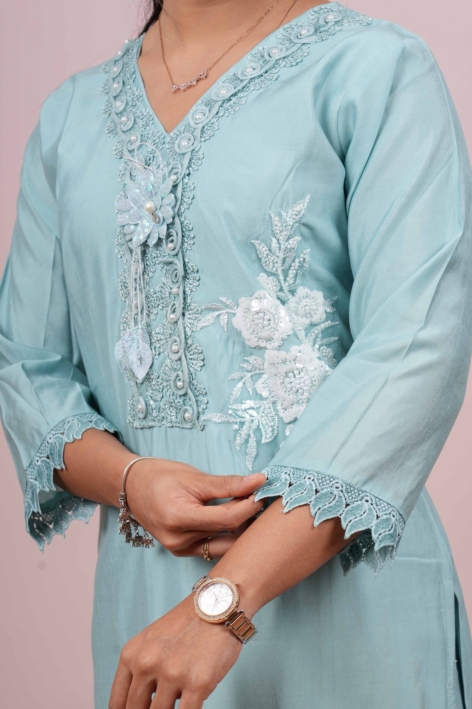 Blue traditional ethnic outfit