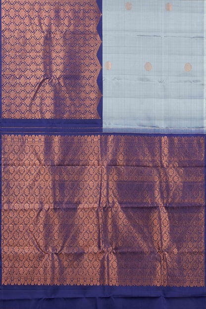 Blue wedding silk saree