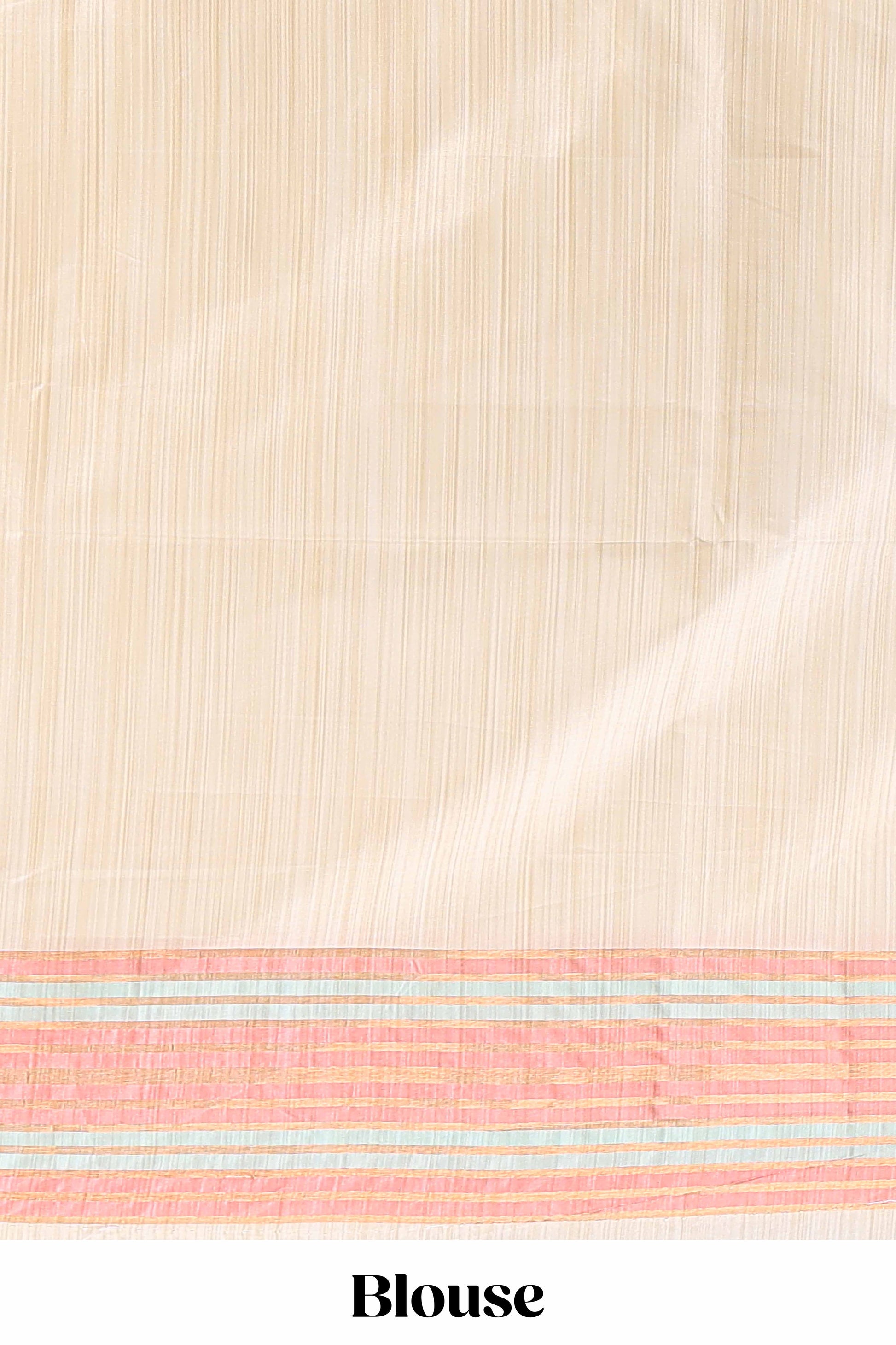 Borderless sandal elegant saree