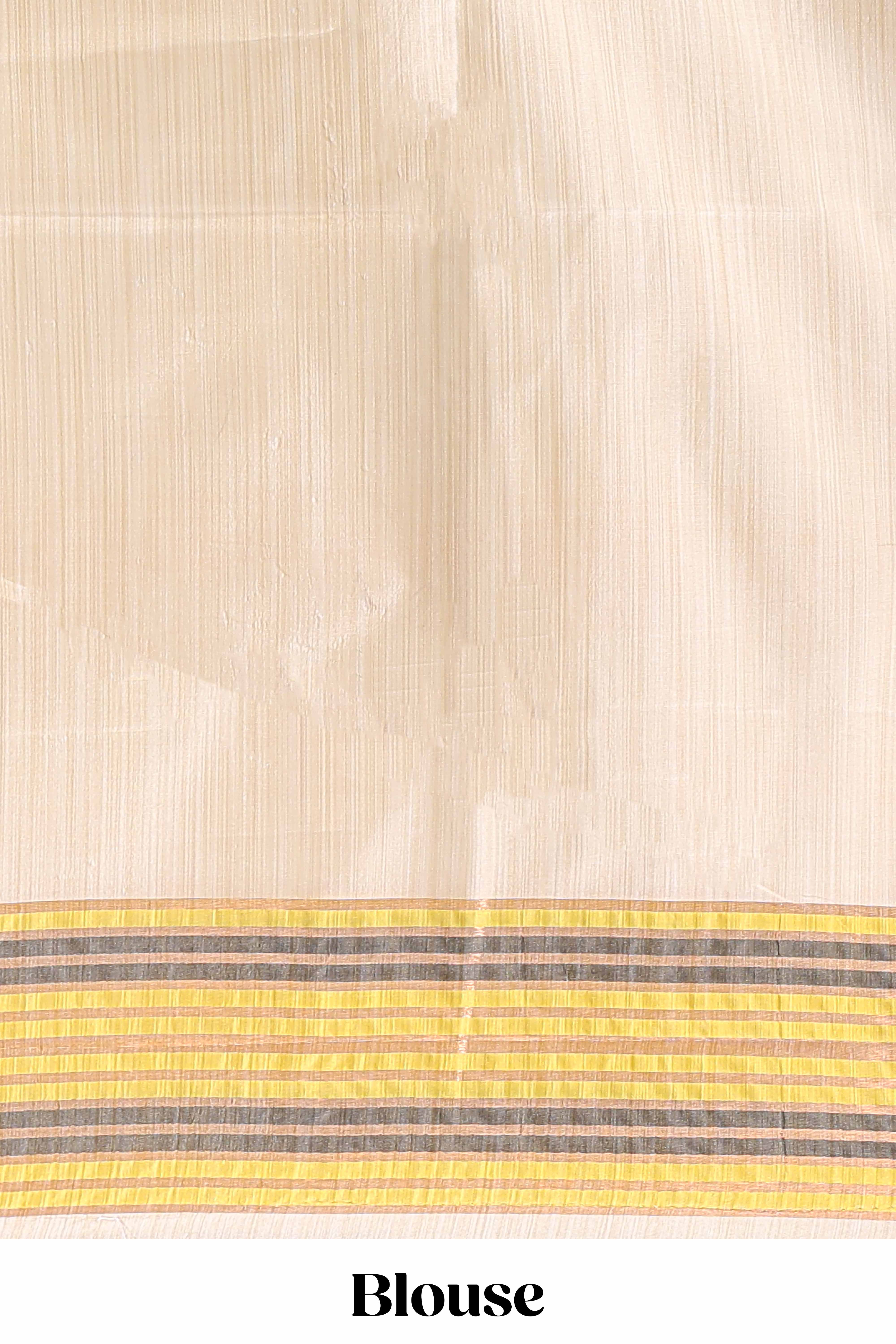 Borderless sandal semi soft silk festive saree