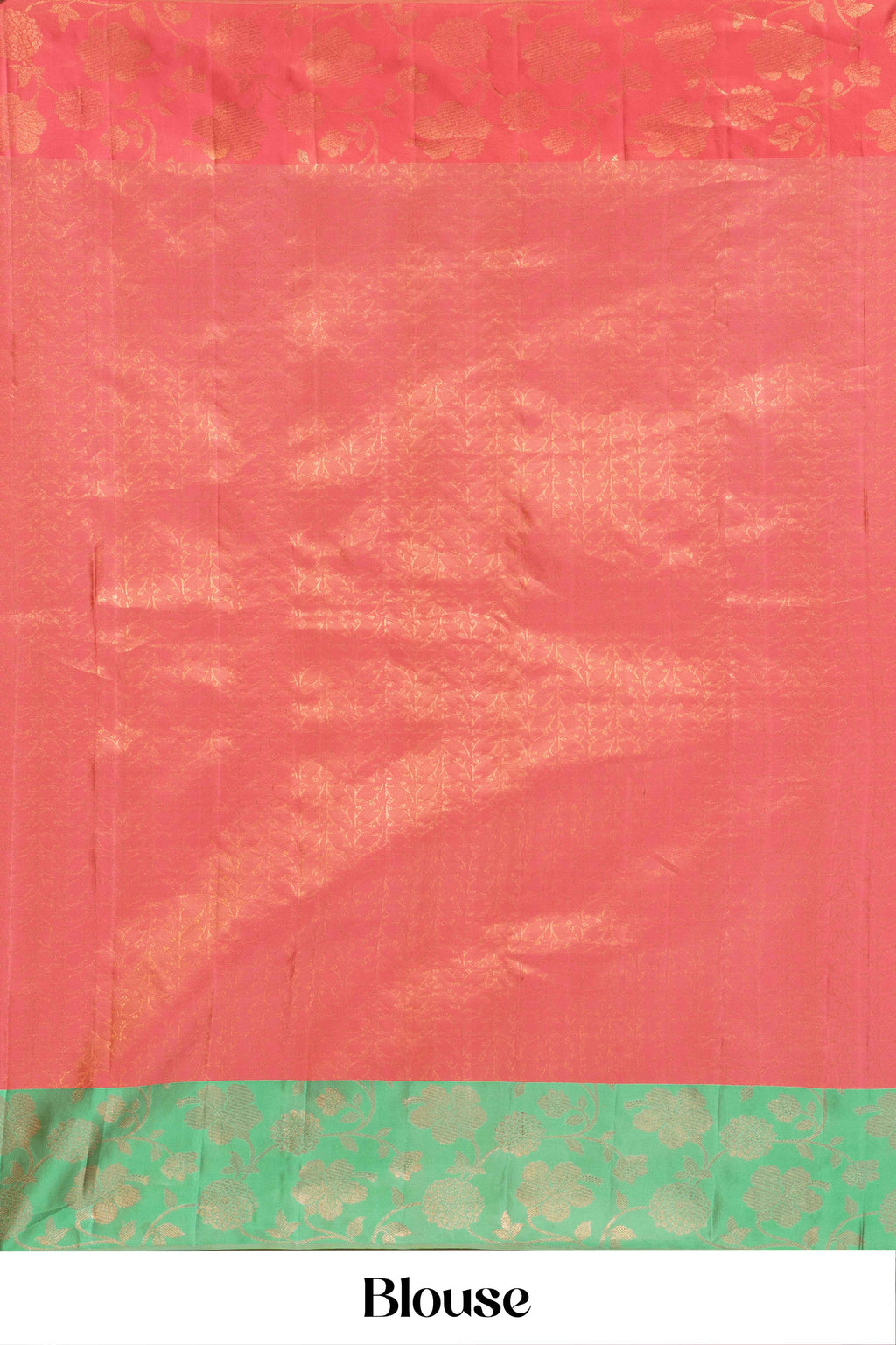 Bridal pink silk saree