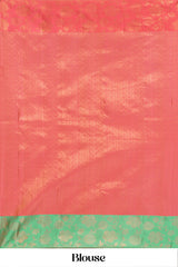 Bridal pink silk saree