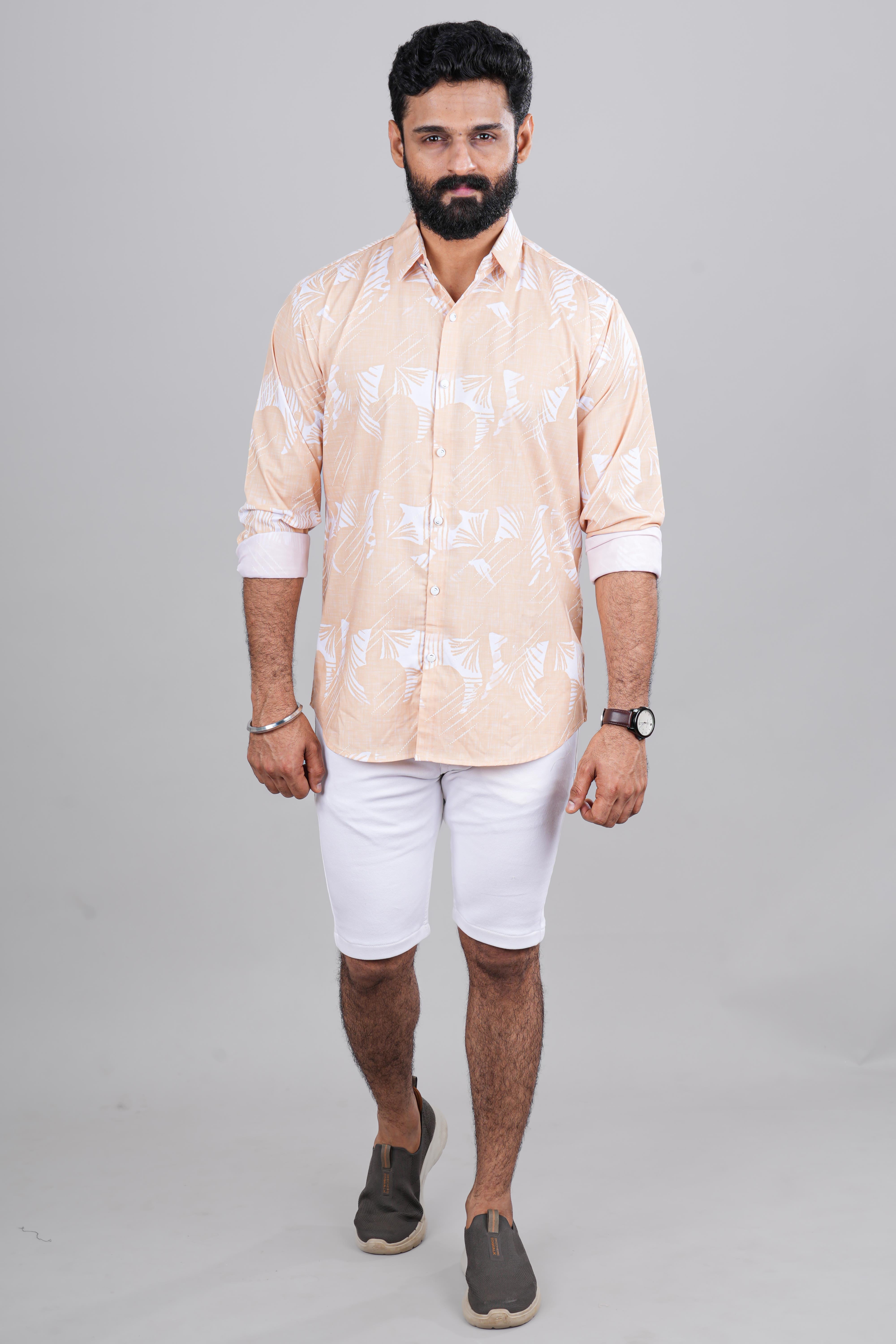 Bright yellow casual shirt