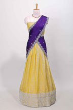 Bright yellow festive attire
