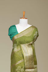 Broad zari edging