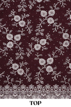 Brown georgette dress material