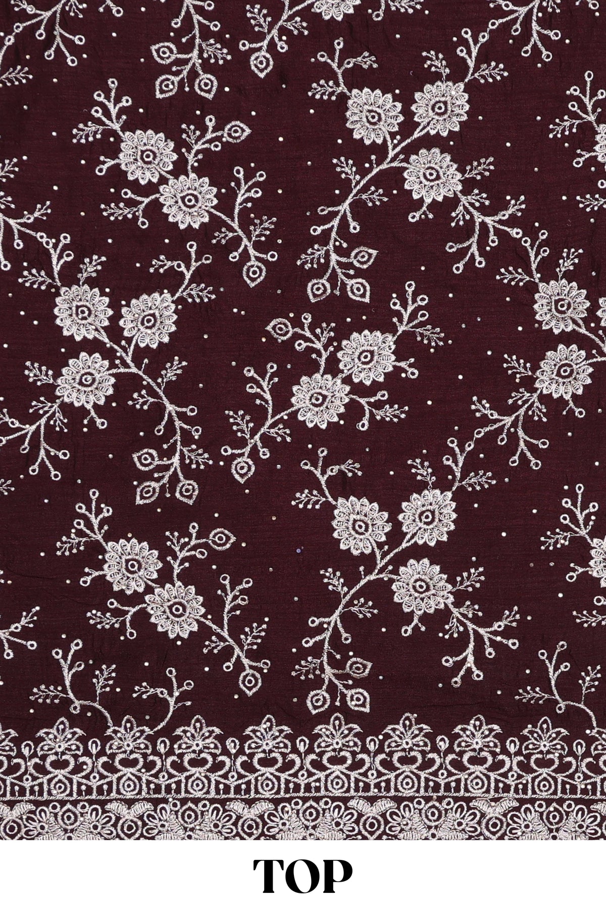 Brown georgette dress material