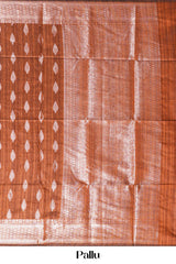 Brown monga silk festive wear saree