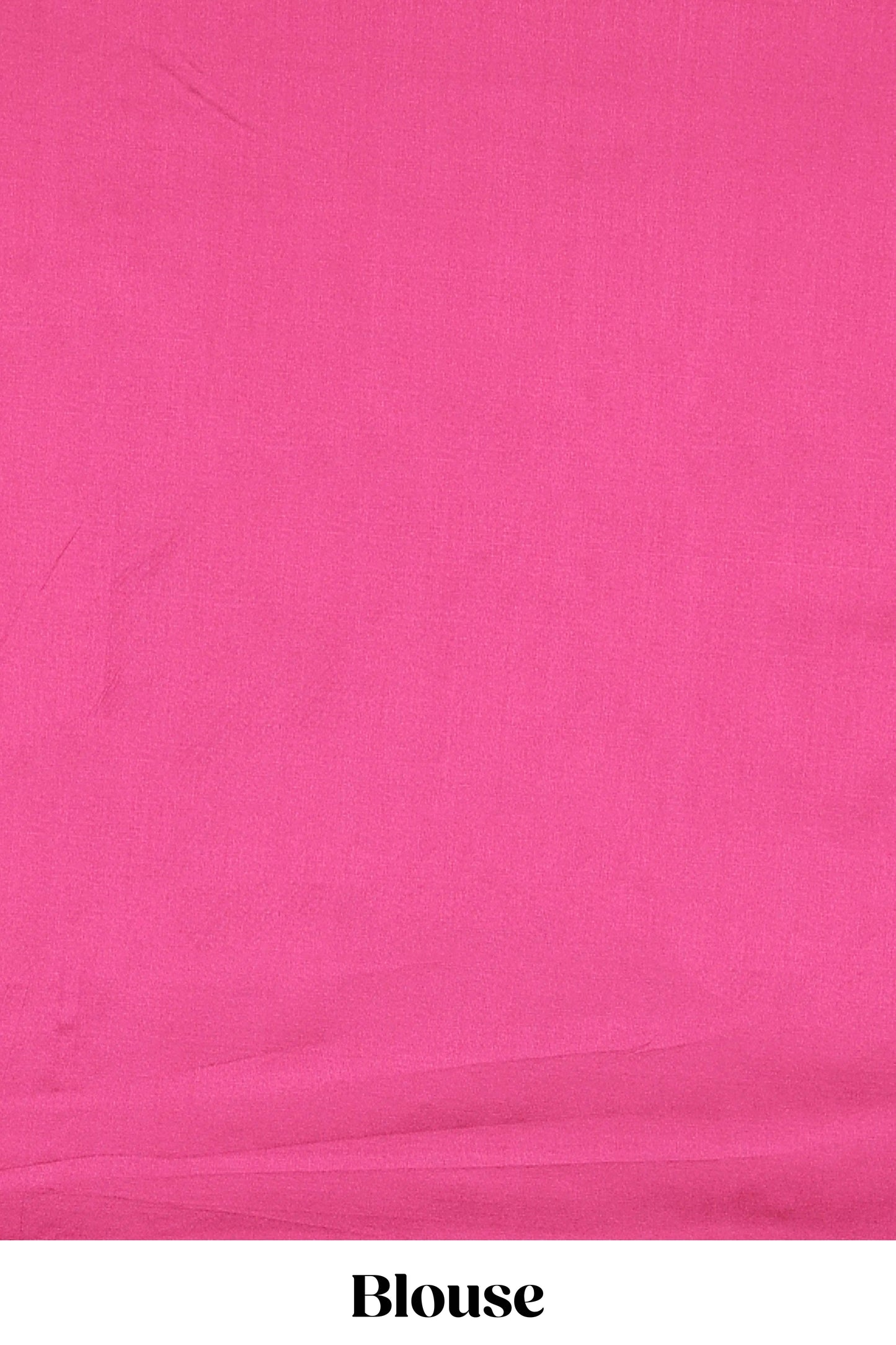 Pink floral motifs poly cotton saree with self border and pallu