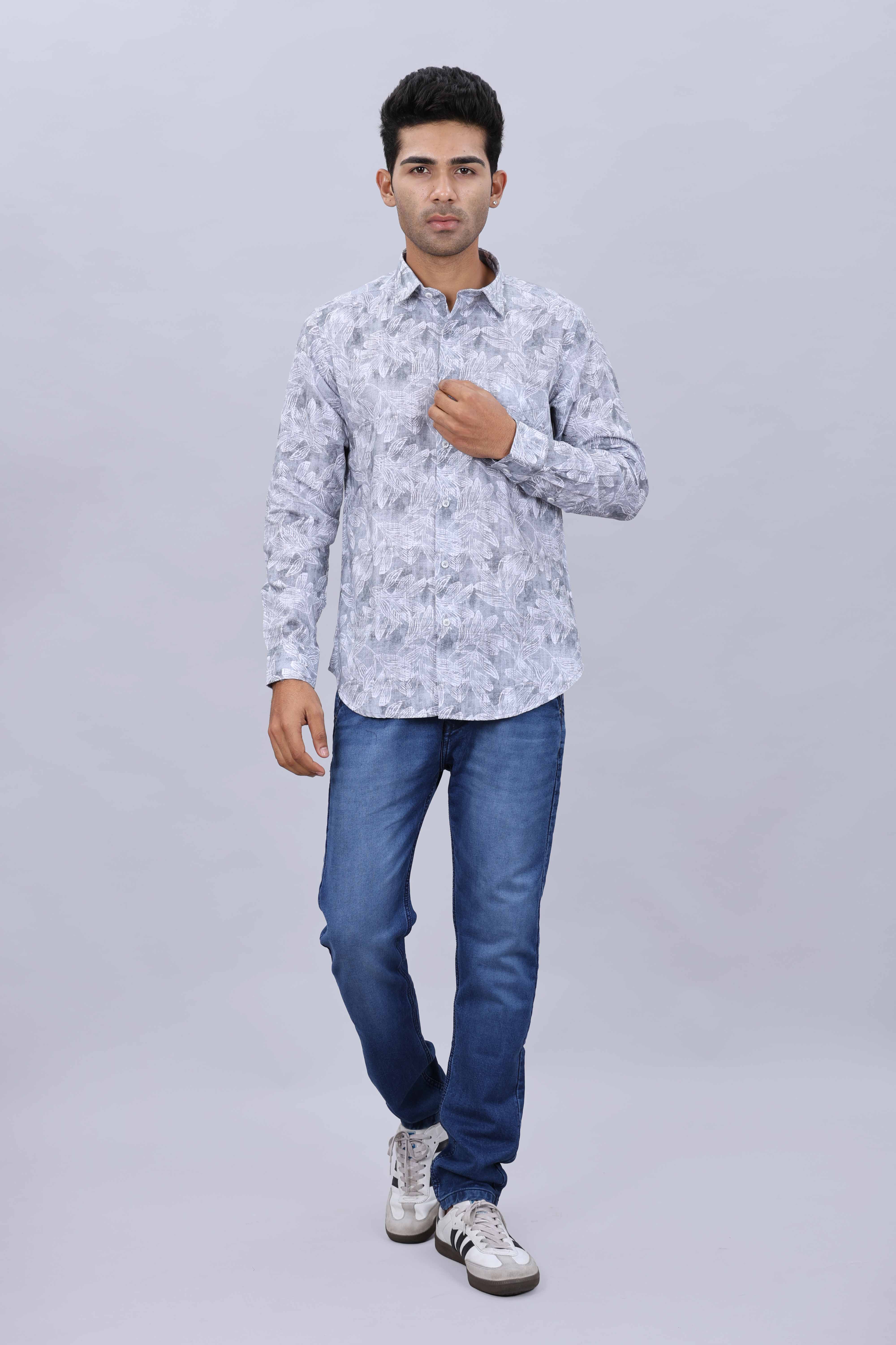 Casual cotton mens shirt