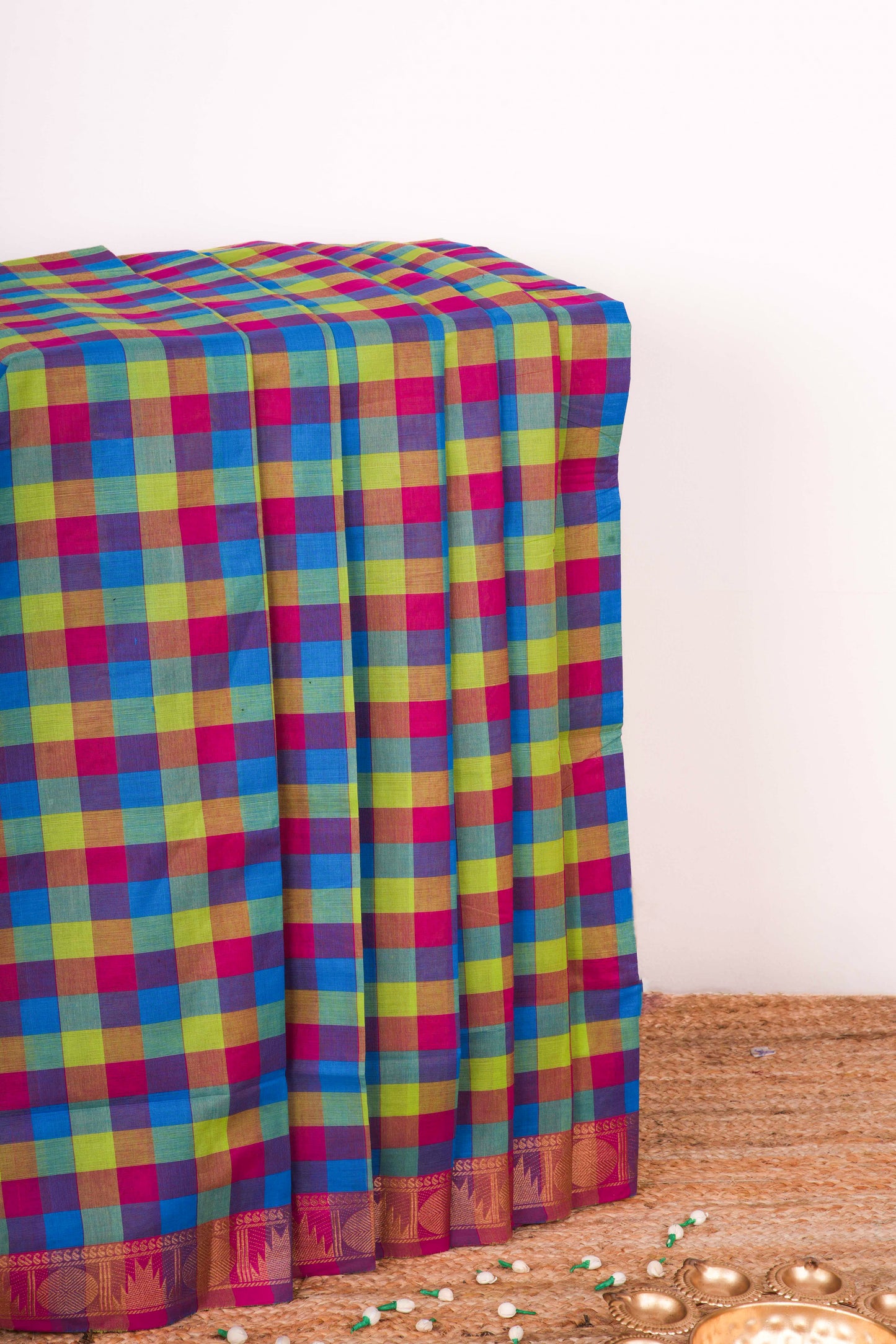 Chettinad checks chettinad cotton saree