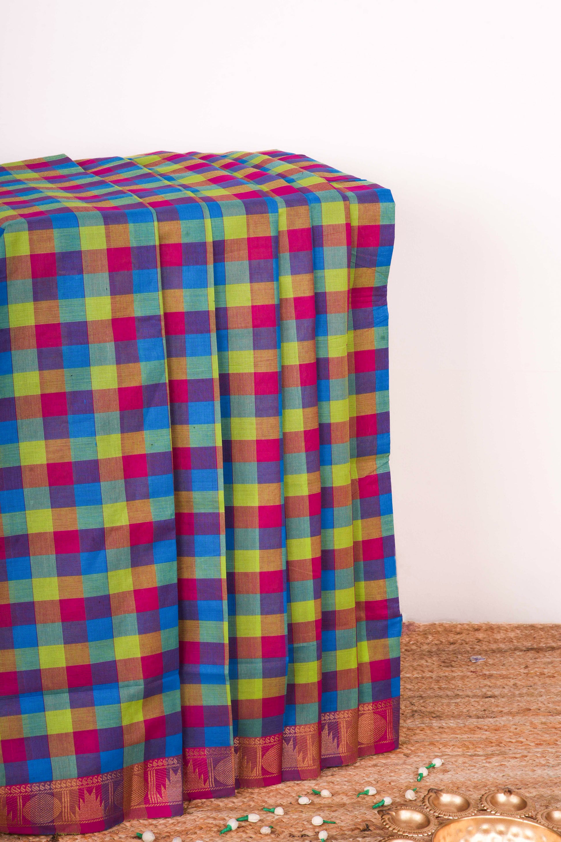 Chettinad checks chettinad cotton saree