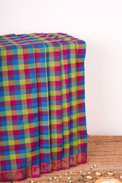 Chettinad checks chettinad cotton saree