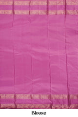 Classic blue wedding silk saree