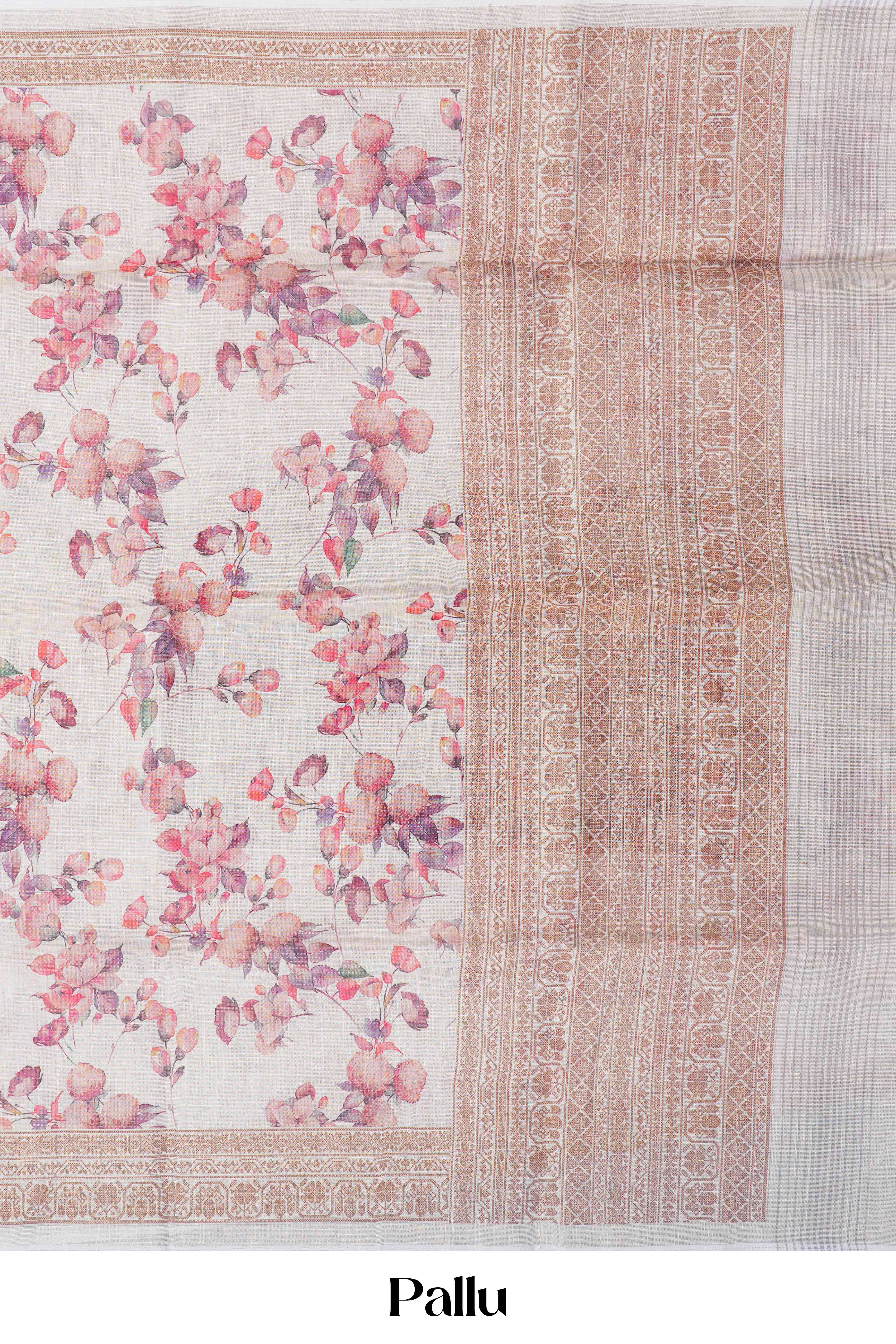 Contrast_border_linen_cotton_saree_with_pallu