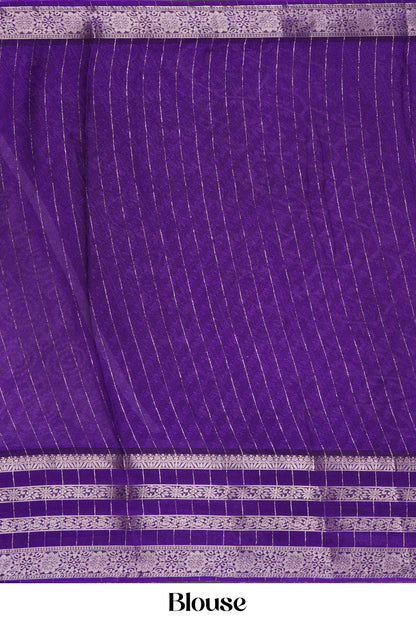 Contrast jacquard border saree