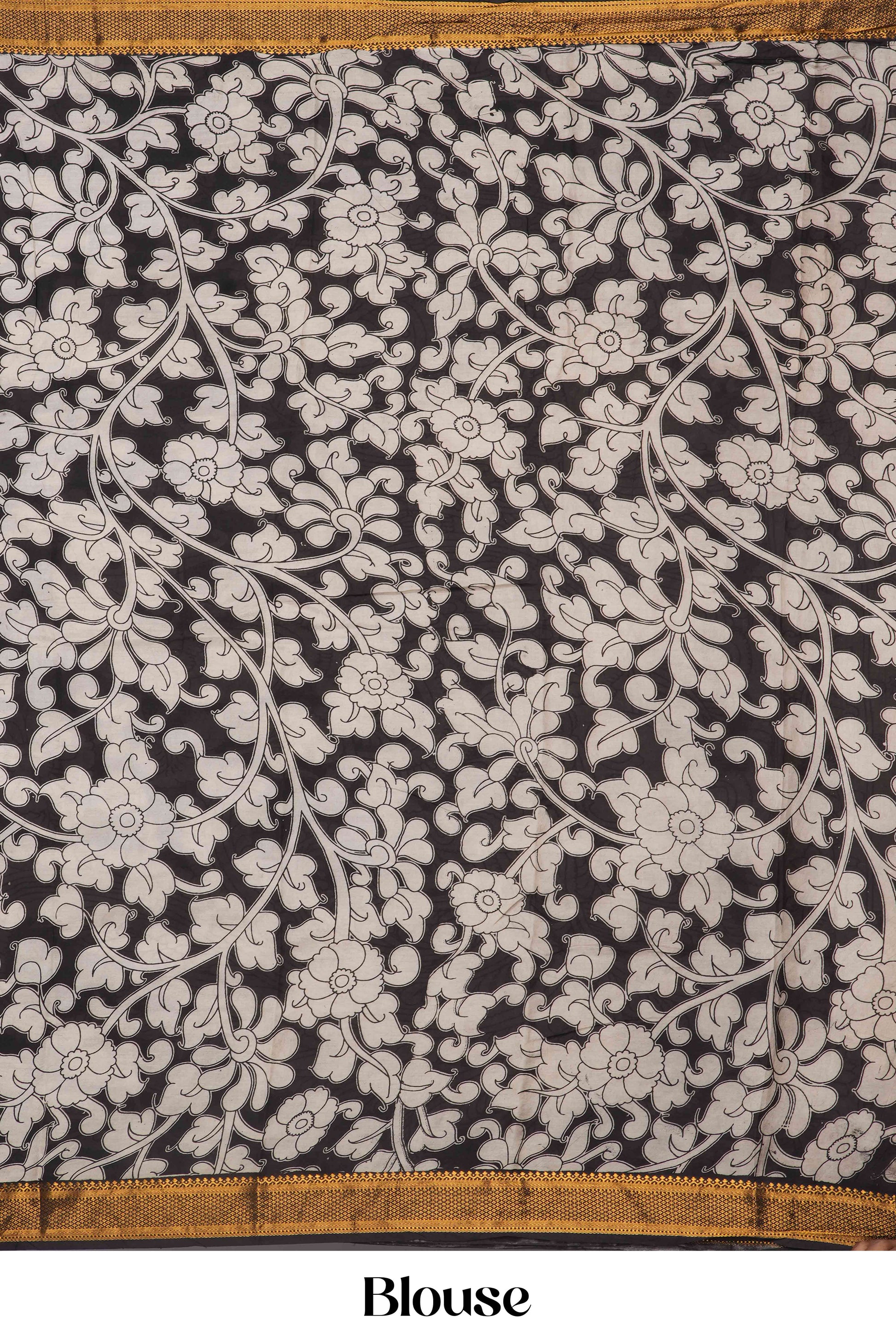Contrast zari border saree