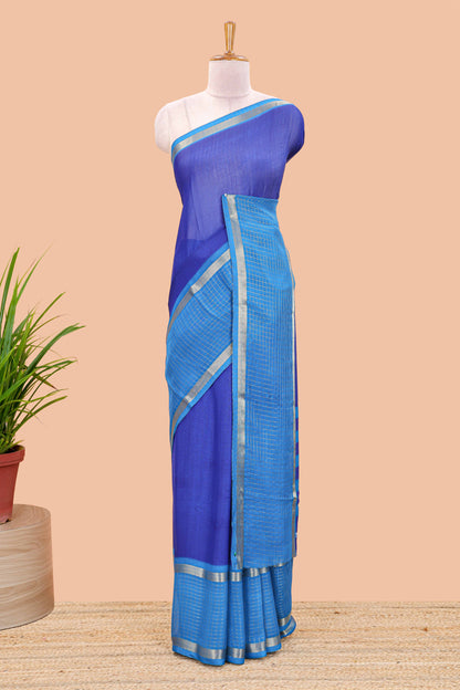 Contrast zari check pattern