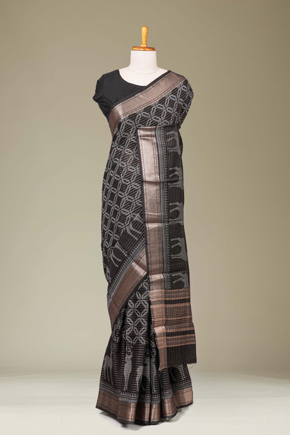 Copper zari diamond pattern