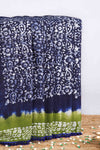 Cotton batik print mull saree