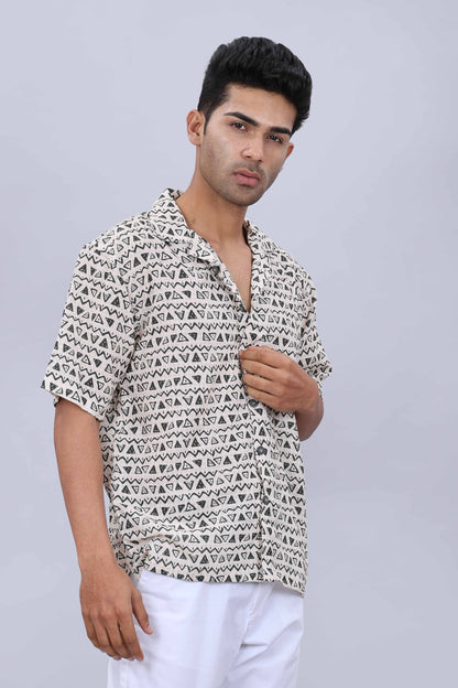 Cotton slim casual shirt
