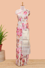  Cream Kota cotton saree