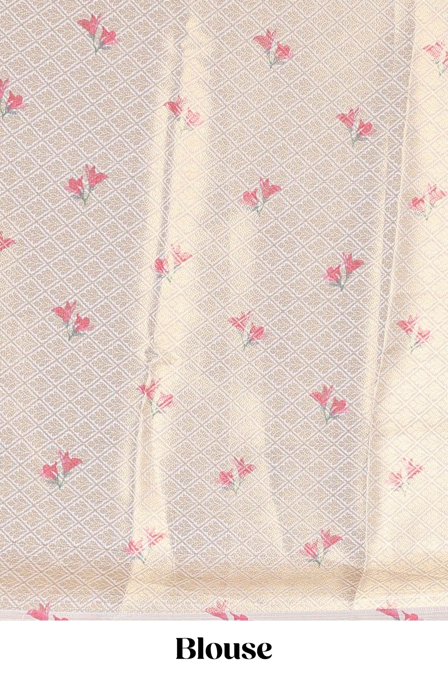  Cream casual Kota cotton saree