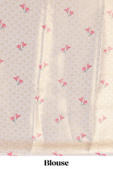  Cream casual Kota cotton saree