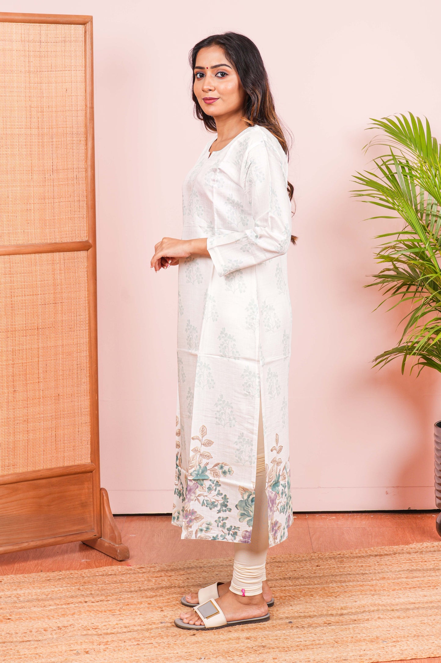 Cream elegant ethnic wear