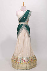 Cream festive ethnic attire